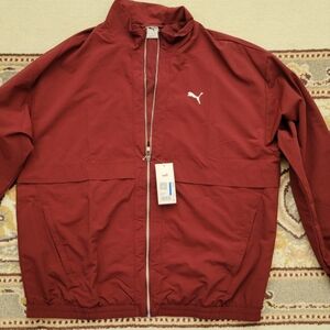 Puma Men's Burgundy Windbreaker
